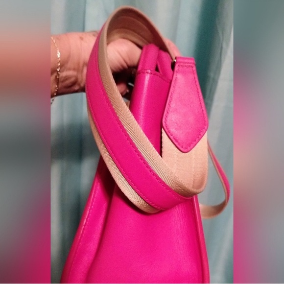 MCM Pink and Brown Crossbody Bag with COA & Dust Bag EUC - Picture 4 of 7